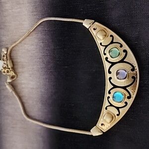 New Brighton Versailles Amalia Gold-Tone Crystal Necklace, NWT